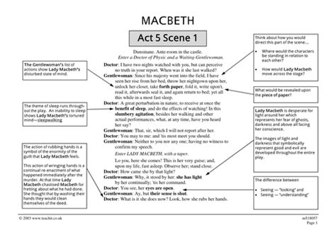 Table of Contents. . Macbeth act 5 scene 1 translation